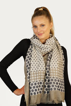 Load image into Gallery viewer, Merino Wool Scarf Variable Dots - WCVD
