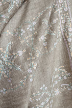 Load image into Gallery viewer, Pashmina Embroidered Scarf - natural