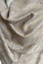 Load image into Gallery viewer, Pashmina Embroidered Scarf - natural