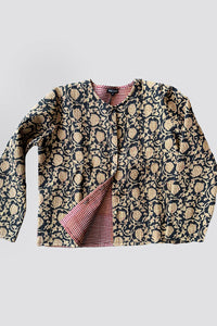 Cotton Quilted Jacket - black COQJ-B