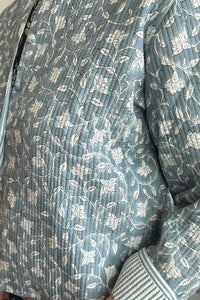 Cotton Quilted Jacket - grey COQJ-G