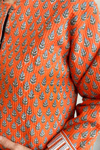 Load image into Gallery viewer, Cotton Quilted Jacket - orange COQJ-A