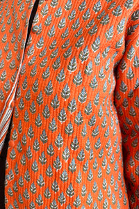 Cotton Quilted Jacket - orange COQJ-A