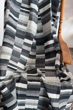 Load image into Gallery viewer, Merino Wool Throw Geometric Monochrome - GEO-BW