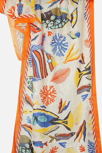 Linen Scarf - Oceanworld - LOWO