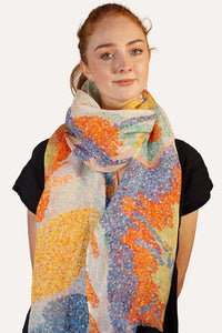 Linen Scarf Pointillist - LPOI