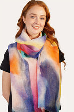 Load image into Gallery viewer, Linen Scarf Rainbow Clouds - LRAI