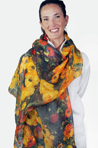 Linen Scarf Ranunculus - LRUN