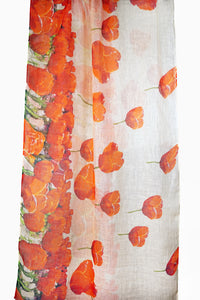 Linen Scarf Tulip Reflections - LTUL