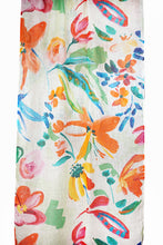 Load image into Gallery viewer, Linen Scarf Wild Flowers - LWIF