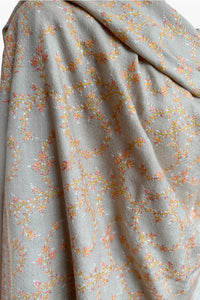 Pashmina Embroidered Shawl - natural
