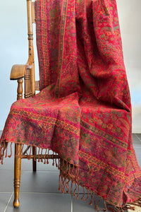 Merino Wool Throw - Paisley Reversible - PAR-M