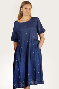 Pukka Pleat Cotton Dress - PUKD-B