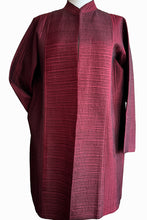 Load image into Gallery viewer, Silk Quilted Coat - wine - SANGAM-W