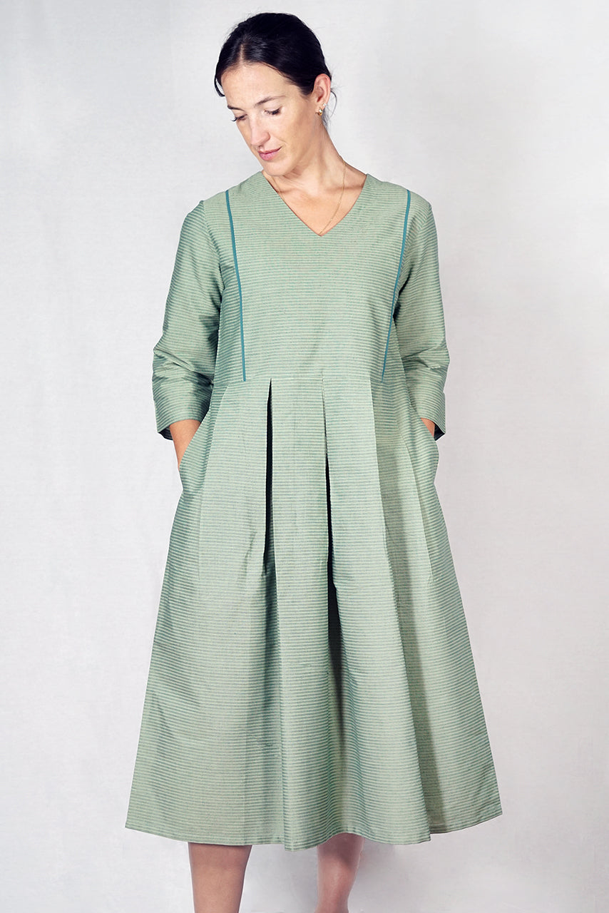 Cotton Skuta Vee Piping Dress -SKVD-G