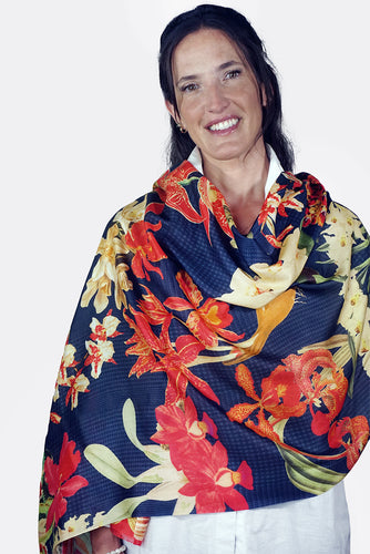 Silk Scarf Orchid Blitz - SORZ