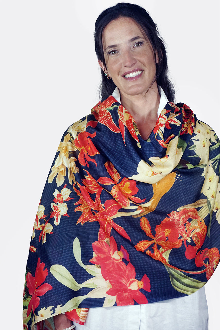 Silk Scarf Orchid Blitz - SORZ