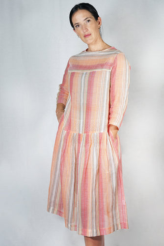 Cotton Strati Stripe Dress - STRD