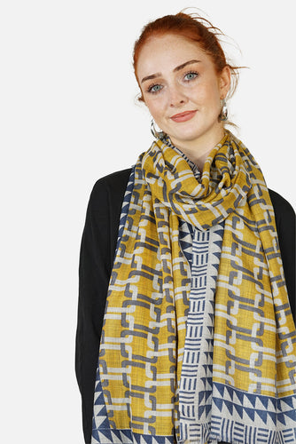 Merino Wool Scarf Chain Interlock WCCH