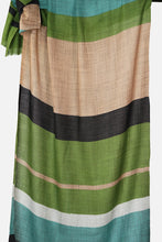 Load image into Gallery viewer, Merino Wool Scarf Horizontal Bars - WCHO-C