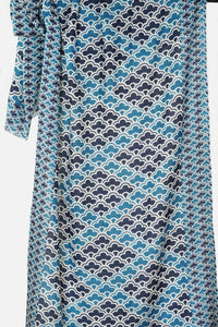 Merino Wool Scarf Patterned Clouds WCPC