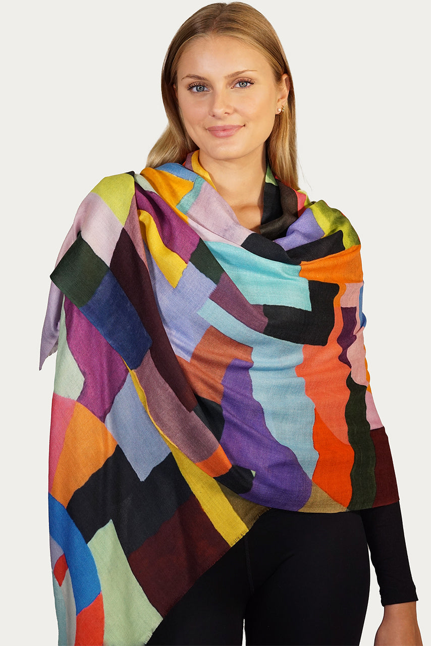 Merino Wool Scarf Geometry - WGEM