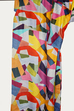 Load image into Gallery viewer, Merino Wool Scarf Random Shapes - WRAH