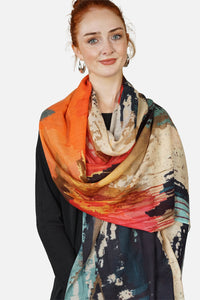 Merino Wool Scarf Surface Shreds -WSUD