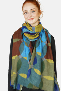 Merino Wool Scarf Venn Cool WVEN-C