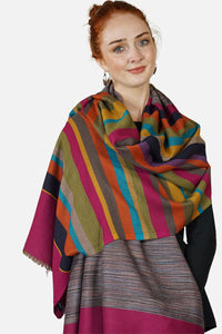 Merino Wool Woven Scarf Strips WWAP