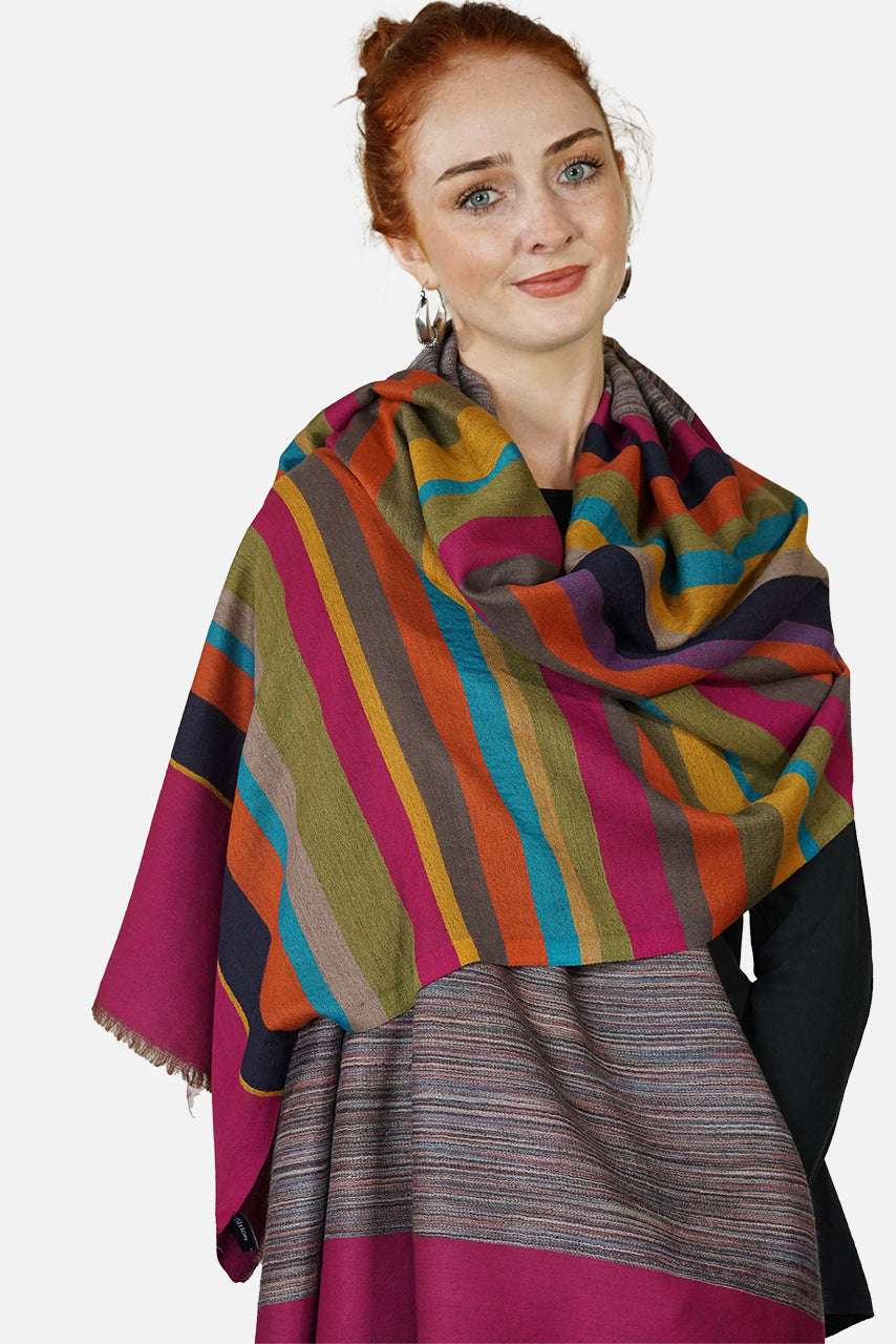 Merino Wool Woven Scarf Strips WWAP