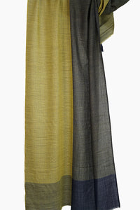 Merino Wool Woven Scarf Semi Block WWSB-M
