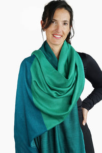 Merino Wool Woven Scarf Triple Reverse WWTR-G