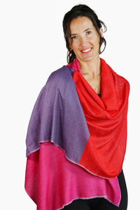 Merino Wool Woven Scarf Triple Reverse WWTR-P