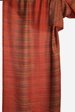 Load image into Gallery viewer, Merino Wool Woven Scarf Zigzag - rust red - WWZZ-R