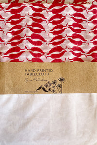 Cotton Tablecloth - Chilli | CCHI