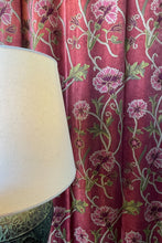 Load image into Gallery viewer, Crewel Embroidered Velvet Curtain in red CUV-R
