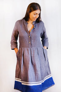 Dashant Linen Dress - DASH-G