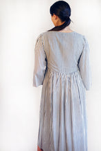 Load image into Gallery viewer, Embroidery Stripe Cotton Dress | EMST