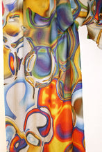 Load image into Gallery viewer, Merino Wool Scarf - Bright Abstracts  WBAB