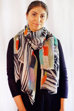Load image into Gallery viewer, Merino Wool Scarf - Static Shapes  WSTA